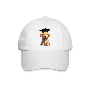 Bachelor Golden Retriever Studium Schulabschluss - Baseballkappe - Weiß/Weiß - Vorne