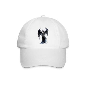 Drache - Baseballkappe - Weiß/Weiß - Vorne
