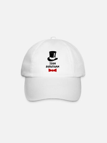 team bräutigam 02 - Baseballkappe - Weiß/Weiß