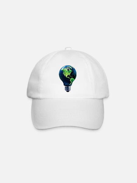 Glühbirne Welt - Baseballkappe - Weiß/Weiß