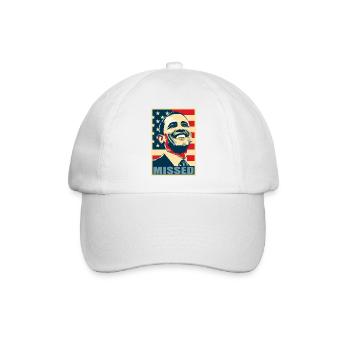 Barack Obama verschossen Propaganda-Plakat Pop-Art - Baseballkappe - Weiß/Weiß - Vorne