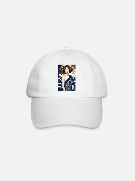 Art Déco 3 - Baseballkappe - Weiß/Weiß