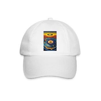 Im eigenen Kosmos - Baseballkappe - Weiß/Weiß - Vorne