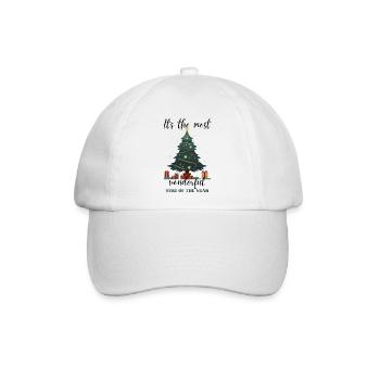 Weihnachten - Baseballkappe - Weiß/Weiß - Vorne