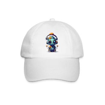 Trippy Alien 03 - Baseballkappe - Weiß/Weiß - Vorne