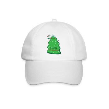 Christmas Tanne - Baseballkappe - Weiß/Weiß - Vorne