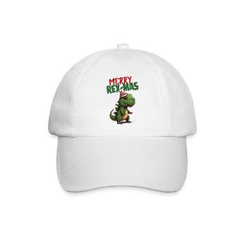 Merry Rex-Mas - Baseballkappe - Weiß/Weiß - Vorne