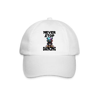 Never Stop Dancing - Baseballkappe - Weiß/Weiß - Vorne