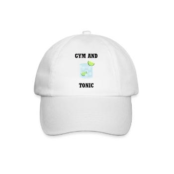Gym und Tonic - Baseballkappe - Weiß/Weiß - Vorne