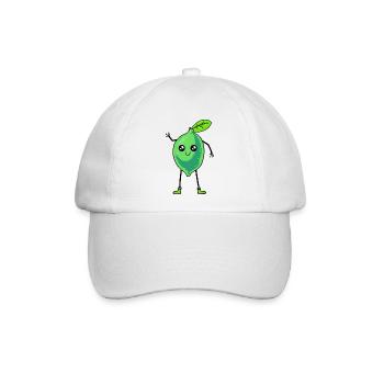 Zitrone Limetten Limette Vitamine lustig sauer - Baseballkappe - Weiß/Weiß - Vorne