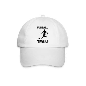 fußball team - Baseballkappe - Weiß/Weiß - Vorne
