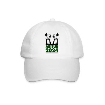 abitur 2024 - Baseballkappe - Weiß/Weiß - Vorne