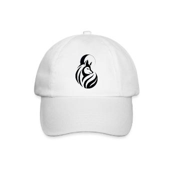 Wolf Tribal - Baseballkappe - Weiß/Weiß - Vorne