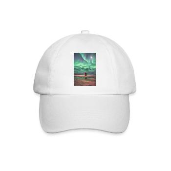 Aurora Borealis Verzauberung Aurora Borealis - Baseballkappe - Weiß/Weiß - Vorne