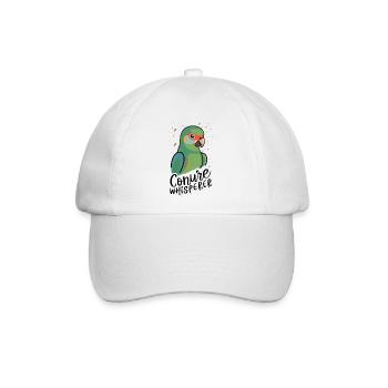 Wellensittich Sittich - Baseballkappe - Weiß/Weiß - Vorne