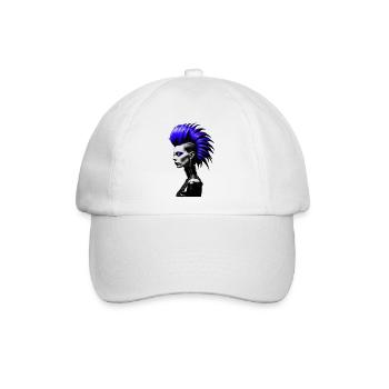 Punk Girl - Baseballkappe - Weiß/Weiß - Vorne