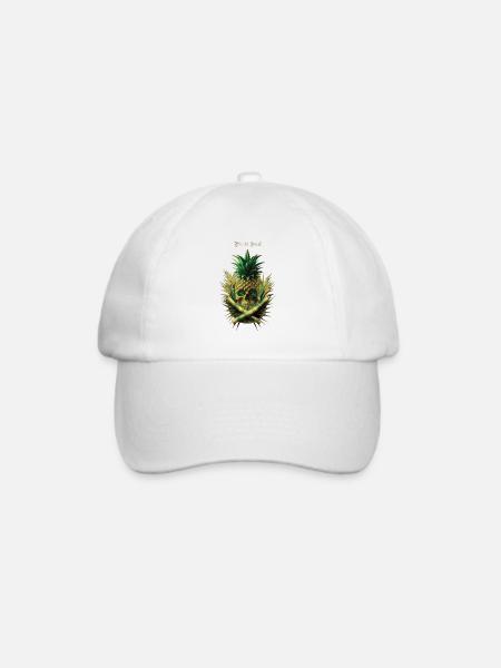 Victoria Ananas - Baseballkappe - Weiß/Weiß