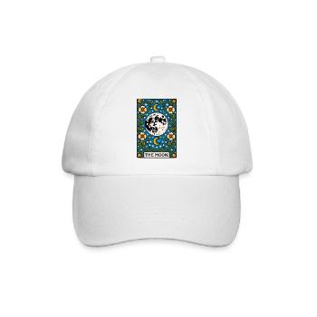 Der Mond - Baseballkappe - Weiß/Weiß - Vorne