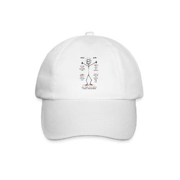 Das ist Clara Innovations-Wunder - Baseballkappe - Weiß/Weiß - Vorne