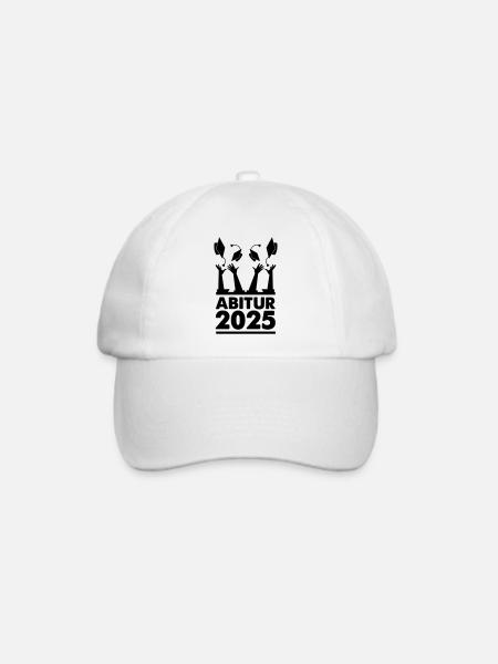 Abitur 2025 - Baseballkappe - Weiß/Weiß