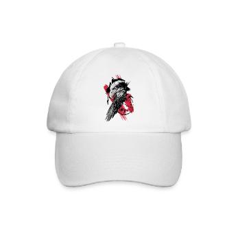 Trash Polka // Illustration - Baseballkappe - Weiß/Weiß - Vorne