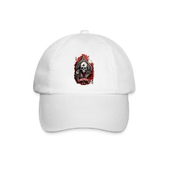 Pik Ass - Baseballkappe - Weiß/Weiß - Vorne