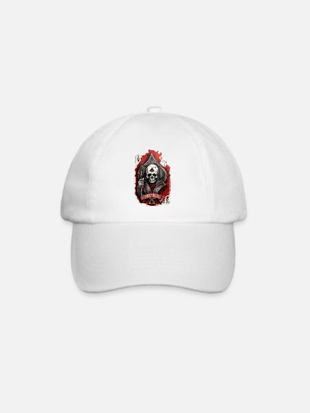Pik Ass - Baseballkappe - Weiß/Weiß