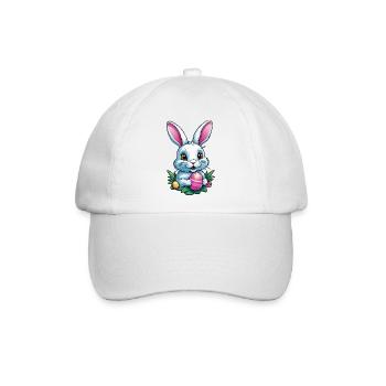 Osterhase - Baseballkappe - Weiß/Weiß - Vorne
