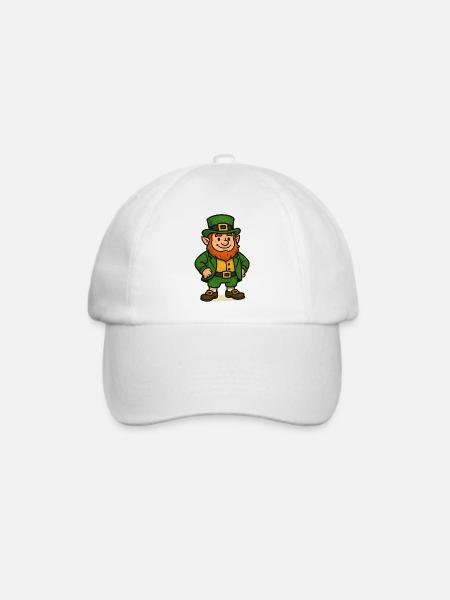 Leprechaun - Baseballkappe - Weiß/Weiß