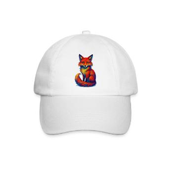 fuchs tier - Baseballkappe - Weiß/Weiß - Vorne