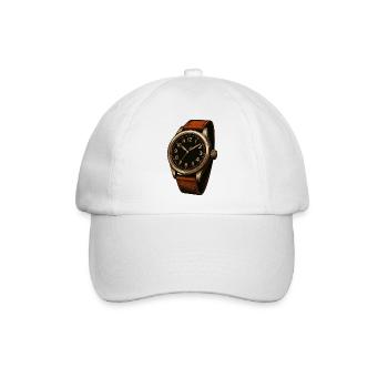 Fliegeruhr für Uhrensammler von Vintageuhren - Baseballkappe - Weiß/Weiß - Vorne