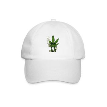 Puff Puff Chill - Baseballkappe - Weiß/Weiß - Vorne