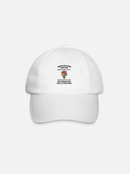 Durch die Blume sprechen - Baseballkappe - Weiß/Weiß