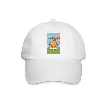 Innerer Pfirsich - Baseballkappe - Weiß/Weiß - Vorne