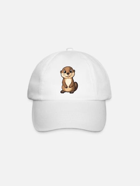 Otter - Baseballkappe - Weiß/Weiß