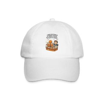 0008 octopus assistant - Baseballkappe - Weiß/Weiß - Vorne