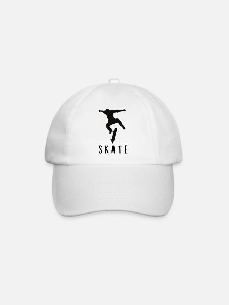 Skater - Baseballkappe - Weiß/Weiß