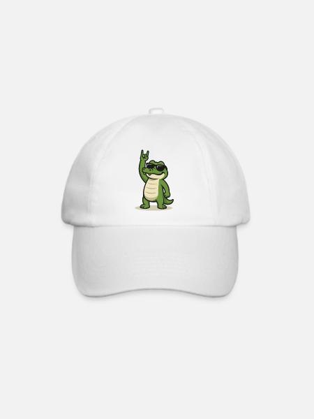 Rockin' Croc - Baseballkappe - Weiß/Weiß