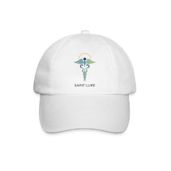 Saint Luke: Medizinische Hilfe - Baseballkappe - Weiß/Weiß - Vorne