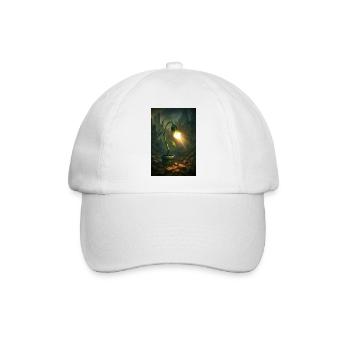 Futuristische Pflanze - Baseballkappe - Weiß/Weiß - Vorne