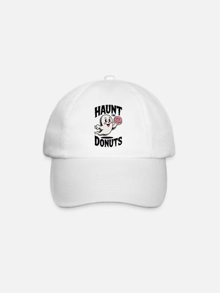Treffpunkt für Donuts - Baseballkappe - Weiß/Weiß