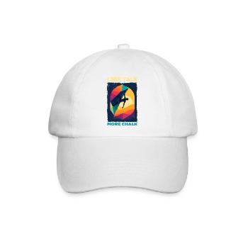 Abstrakter Kletterer mit Farbpalette - Baseballkappe - Weiß/Weiß - Vorne