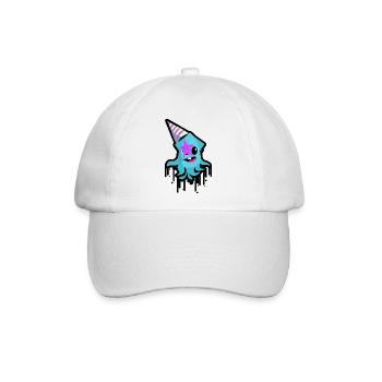 Wilder Oktopus - Baseballkappe - Weiß/Weiß - Vorne