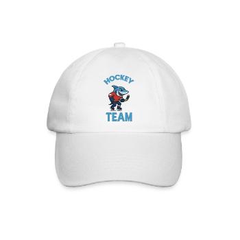 Hai Team Eishockey Maskottchen - Baseballkappe - Weiß/Weiß - Vorne