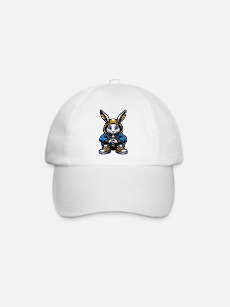 Hood Bunny - Baseballkappe - Weiß/Weiß