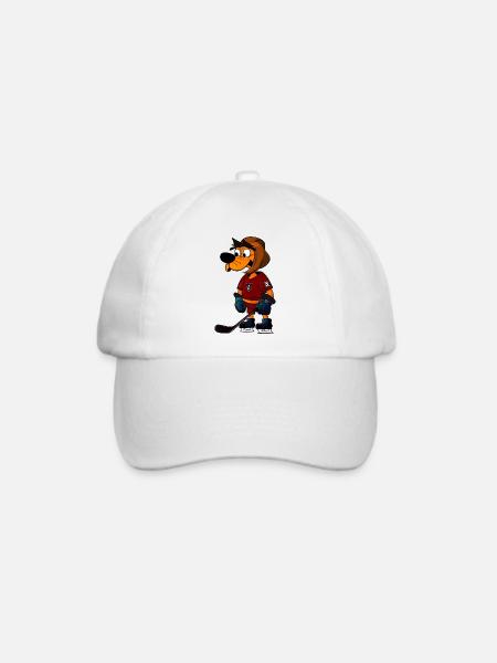 Hunde Eishockey - Baseballkappe - Weiß/Weiß