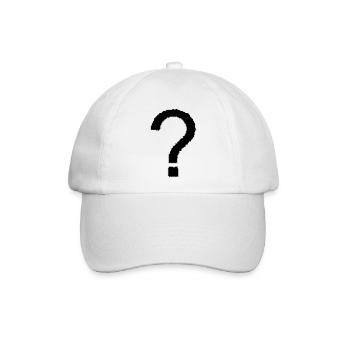 Fragezeichen - Baseballkappe - Weiß/Weiß - Vorne