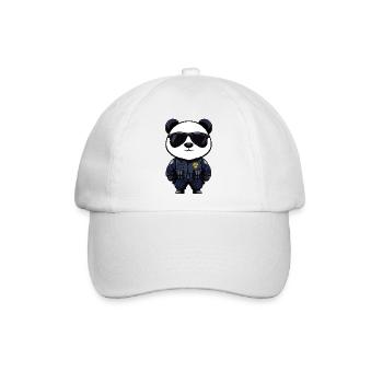 Polizei Pandas - Baseballkappe - Weiß/Weiß - Vorne