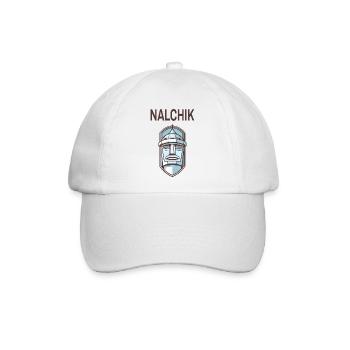 Nalchik – Kaukasus-Design - Baseballkappe - Weiß/Weiß - Vorne