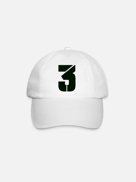 3 - Baseballkappe - Weiß/Weiß